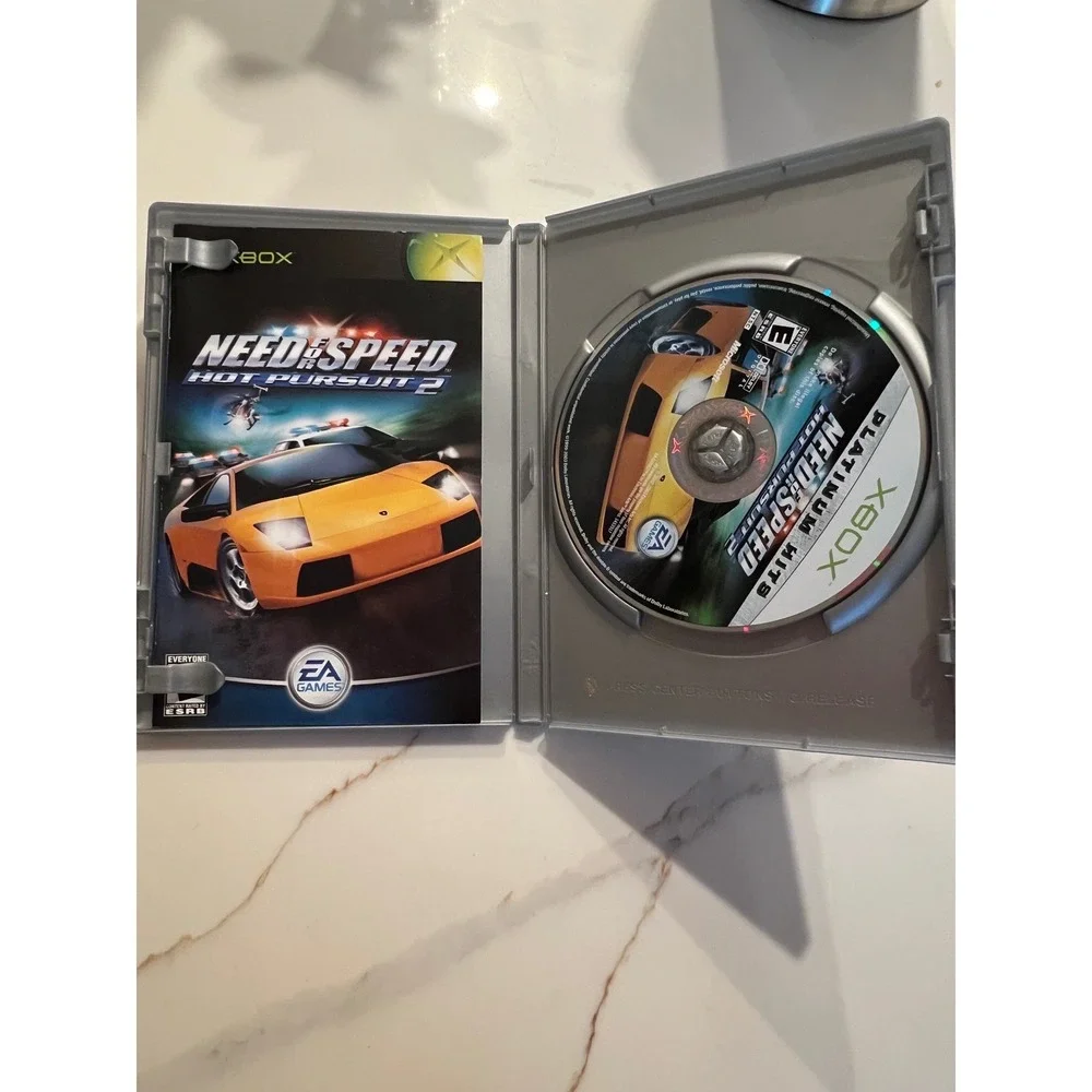 Need for Speed Hot Pursuit 2 Original Xbox Platinum Hits Racing Game Complete